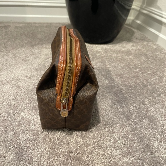 Vintage Celine brown Macadam print small pouch - Picture 4 of 9